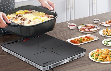 Індукційна плита AMZCHEF SK-20CB14T-GA