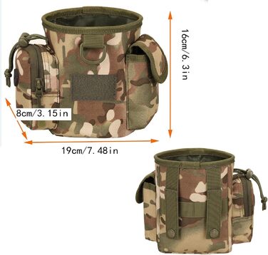 Сумка-мішечок на шнурку для дресирування собак, для полювання, Airsoft, іграшки, ласощі (камуфляж)