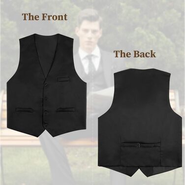 Чоловіча жилетка для весілля, офіційних заходів та ділового стилю, V-подібний виріз, XL