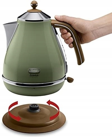 Електричний чайник De'Longhi KBOV 2001.GR, 2000 Вт, 1,7 л, зелений