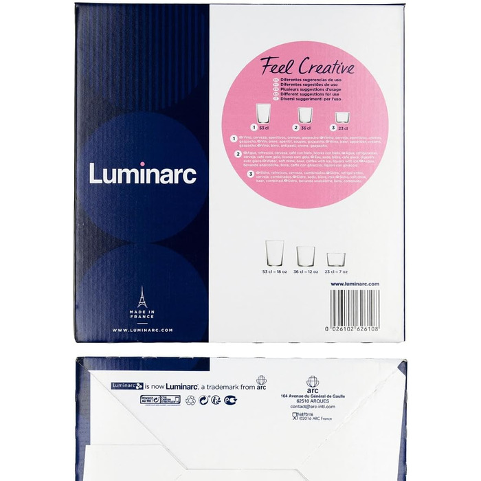 Luminarc Glass Set Gorbea, 18 Pieces