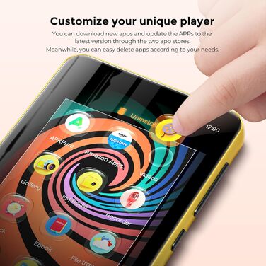 MP3 плеєр 160GB з Bluetooth та WiFi, Android, Spotify, Amazon Music, 4