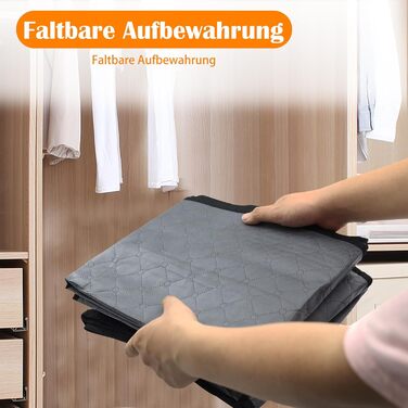 Коробка для зберігання під ліжко Flow Fire, 90L, 4 шт., з кришкою, складна, для постільної білизни та одягу