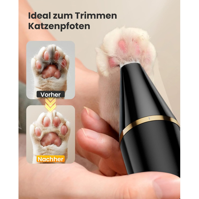 Триммер для догляду за лапами собак Oneisall Paw Trim Pro, IPX7, тиха, для лап, очей, вух, обличчя, тіла