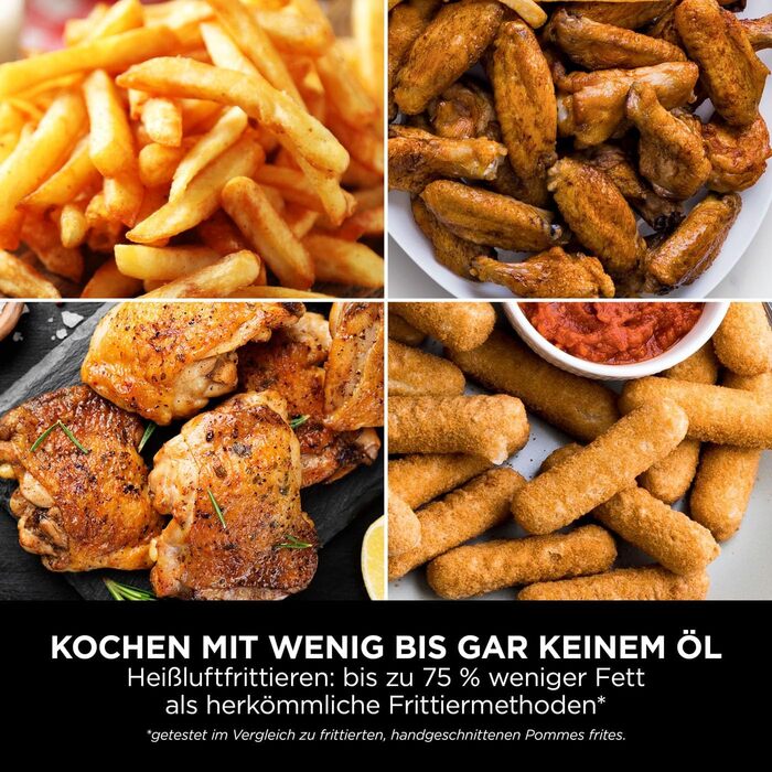 Фритюрниця повітряна Ninja Double Stack XL 9.5L, сіра, з подвійним кошиком, 6 функцій, 8 порцій