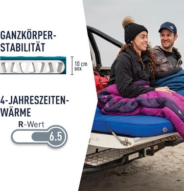 Килимок туристичний Sea to Summit Comfort Light Self Inflating - 2.5 сезони, зелений