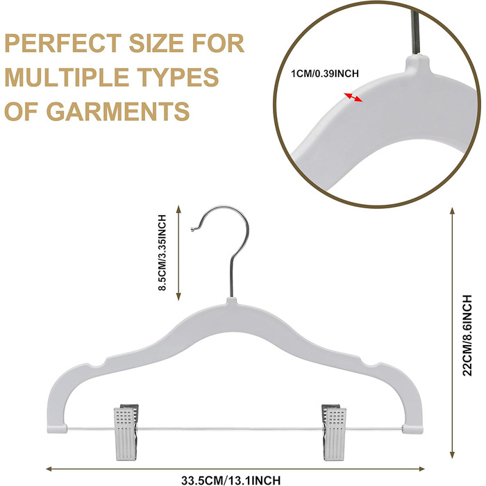 Вішалки для одягу: спідниці, штани, блузки, піджаки, сорочки, легінси. 360° обертання, рожевий колір, набір з 10 шт.