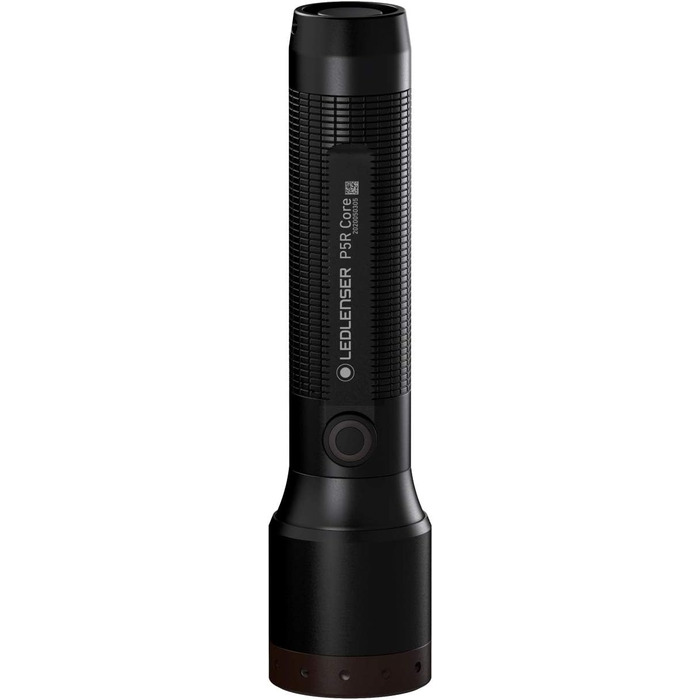 Ledlenser Headlamp, Black & 502178 P5R Core, LED Flashlight, 500 Lumens, Beam Distance 250 Meters, Constant Light, Runtime 25 Hours, Focusable, Waterproof, 1 pc. P7R Core Bundle with Flashlight P5R