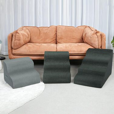 Сходинка для собак Mesa Lemon - 4 сходинки, сірого кольору, для дому та авто, зручна та миюча