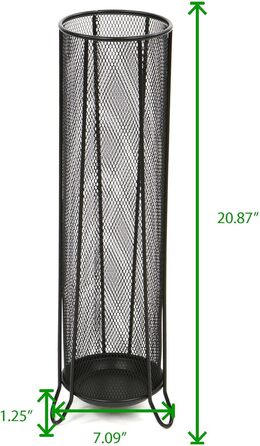 Стійка для парасоль під парасольки Mind Reader Network Collection, чорна, 166 см