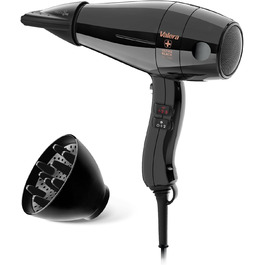 Професійний фен Valera Swiss Silent Jet Light 7500 Ultrablack: потужний мотор PM-Pro, 2000 Вт, іонізація, 6 температурних режимів