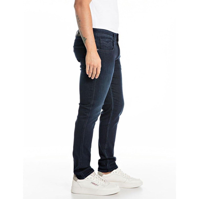 Чоловічі джинси Replay Anbass Slim-Fit з еластичним комфортом (29W / 32L, темно-сині 007-5)