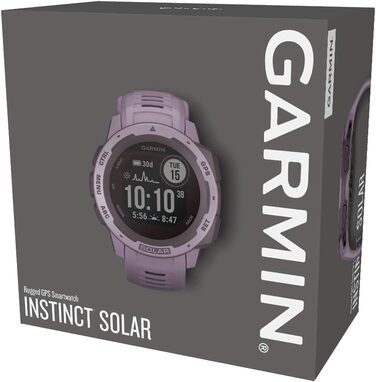 Garmin Instinct - водонепроникний GPS-годинник зі спортивними та фітнес-функціями. Вимірювання частоти серцевих скорочень на зап'ясті, фітнес-трекер та сповіщення зі смартфона. Різні моделі (Instinct Solar, Lila)