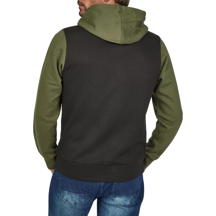 Чоловічий худі Jack & Jones JWHLOGO Blocking Regular Fit — багатоколірний світшот з каптуром та принтом, великі розміри (S-8XL), Forest Night