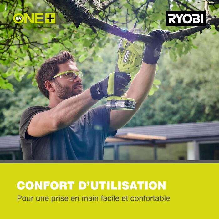 Акумуляторна ланцюгова міні-пила RYOBI 18V ONE+ 15 см, обрізна, без акумулятора та зарядки