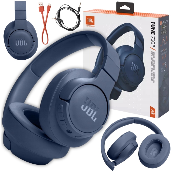Бездротові накладні навушники JBL Tune 720BT, сині