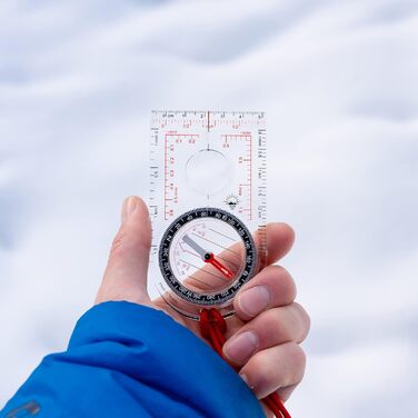Sun Company ProMap Kompass – Ultralight baseplate compass with declination scale – Accurate orientation baseplate compass for hiking, backpacking, camping, and survival navigation