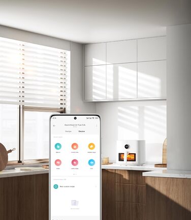 Фритюрниця Xiaomi Smart Air Fryer 5.5 л, біла, розумна електрична мультифункціональна