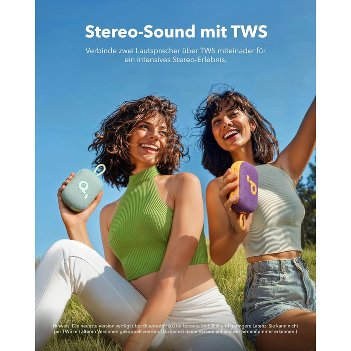 Anker Soundcore Select 4 Go Bluetooth колонка портативна міні водонепроникна IP69 зелена