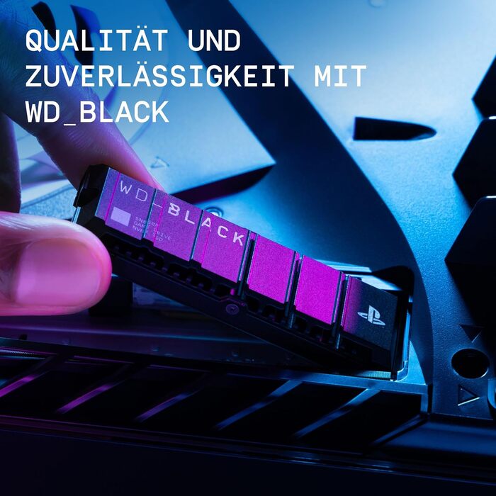 WD_BLACK SN850P 1TB NVMe SSD для PS5: Швидкий накопичувач для ігор з PCIe Gen4 та охолодженням