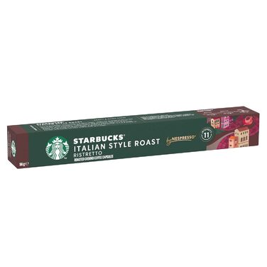 Капсули для кави Starbucks Italian Style Roast сумісна з Nespresso, темна обсмажка, капсули 6 x 10 (60 капсул) 10 г (6 шт.)