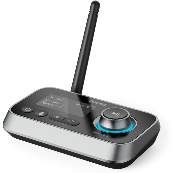 Bluetooth адаптер Hama для телевізора, стереосистеми, проектора: підключення навушників, колонок, телефону, планшета (Bluetooth передавач/приймач, Aux 3.5mm, Optical)