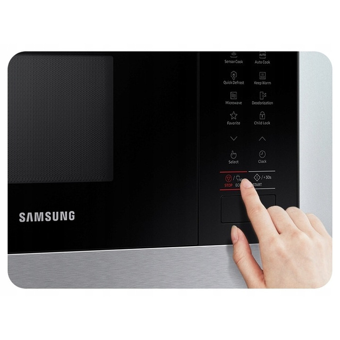 Мікрохвильова піч Samsung MS22T8254AB, 22 л, 850 Вт, чорна, Eco-розморожування
