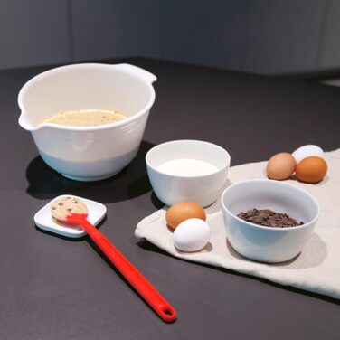 Дріт для збивання Dr. Oetker з нержавіючої сталі, ручка-гачок, червоний, 1 шт.