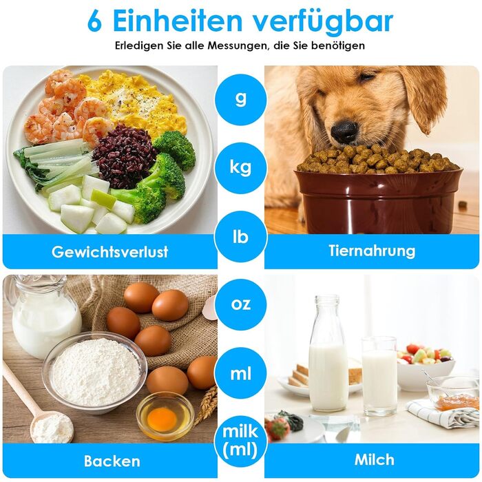 Кухонні ваги Gaethra: цифрові, 15 кг, точність 1 г, з функцією тарування, для продуктів, з батарейками
