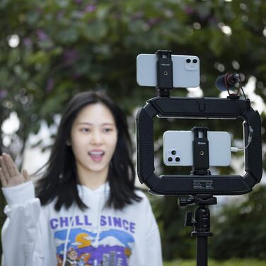 Стабілізатор для смартфона ULANZI з підсвічуванням та акумулятором 8000mAh - для відеозйомки, Live Stream, TikTok, YouTube