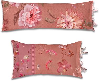 Декоративна подушка Pip Studio Tokyo Bouquet рожева з квітковим принтом, двосторонній дизайн, 35x60 см