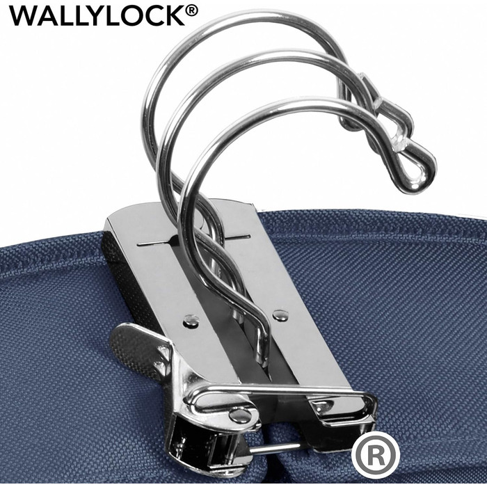 Дорожній костюмний чохол WallyBags 114 см, делюкс, велика місткість, з двома кишенями для аксесуарів, синій