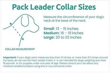 Pack Leader Collar™ - Dog Trainer Cesar Millan's Training Collar (Medium) (Blue, S)