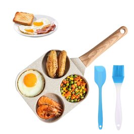 Пательня для млинців та яєць з антипригарним покриттям 4 відділення, для індукції, газу, стейків, гамбургерів