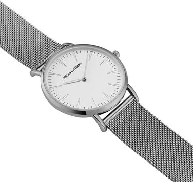 Жіночий годинник на зап'ясті: аналоговий кварц, нержавіюча сталь, сріблястий