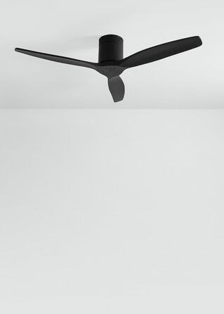 Вентилятор стельовий WINDCALM ABS чорний з пультом, 40W, Ø132cm, DC-двигун, таймер, літньо-зимовий режим, без освітлення