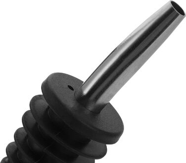 Наливник для пляшок Westmark Inox Eco-Pour, нержавіюча сталь, з кришкою та повітряною трубкою, чорний/хромований, 45372280