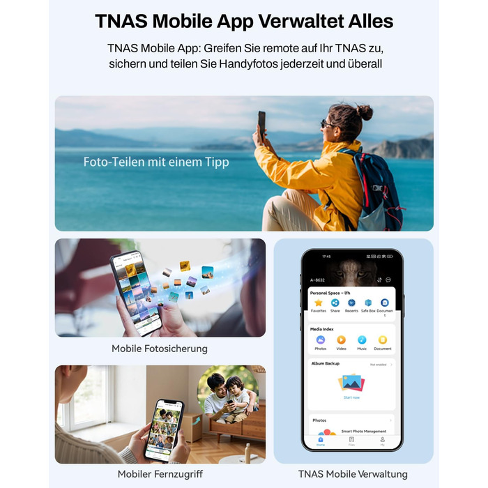 TERRAMASTER F2-425: 2-Bay NAS з Intel x86 Quad-Core CPU, 4 GB RAM, 2.5 GbE LAN – Мережевий сховище для дому (без жорсткого диска)