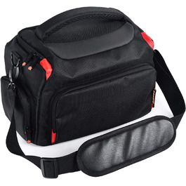 Сумка для камери FOSOTO велика, на плече, сумісна з Nikon d5600 d3500 D3200 D3300, Canon, Sony, водонепроникна