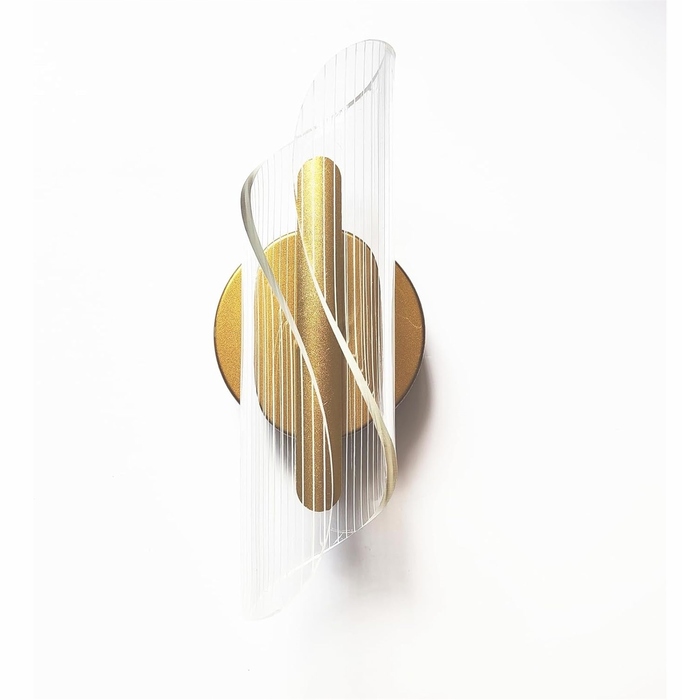 Сучасний золотий настінний LED-світильник (бра) з регулюванням температури світла 3000K/4000K/6000K для спальні