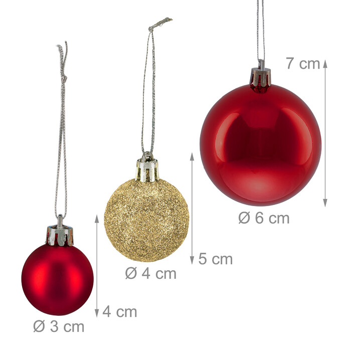 Relaxdays Christmas Ornament Set