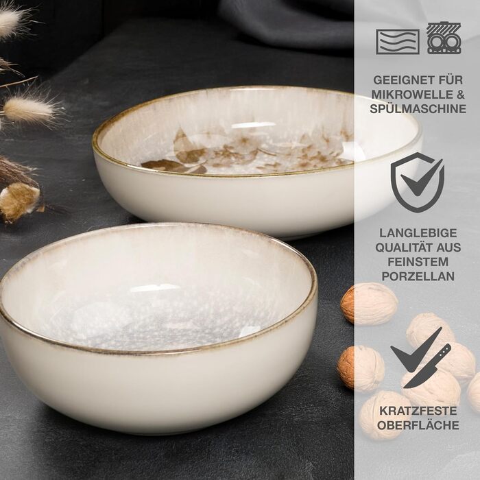 Набір посуду Moritz & Moritz BLOSSOM для 6 осіб (24 шт.) - Сучасний сервіз з іграшковим дизайном, легко миється. Включає тарілки, чашки, миски та сервіровочні тарілки (2 шт.)