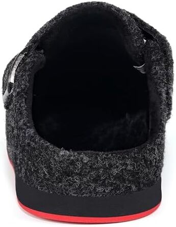 Тапочки халатні з фетру Gaatpot Winter для дому, теплі, чорні, розмір 36-46
