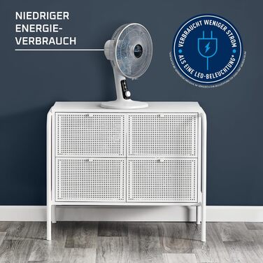 Вентилятор Rowenta Turbo Silence Extreme+ – тихий, потужний, 4 швидкості, автоматичне гойдання, білий, VU2731