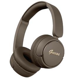 Навушники навушні Guess Bluetooth 5.3 Metal Logo Script, коричневі