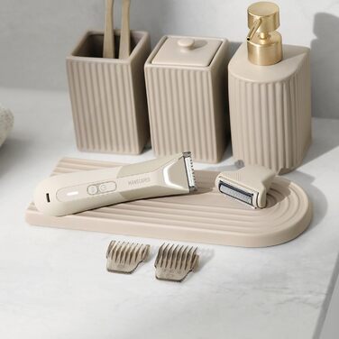 Триммер для тіла MANSCAPED® The Lawn Mower® 5.0 Desert Sand - водонепроникний, USB-C, для чоловіків і жінок