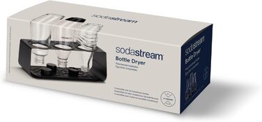 SodaStream Premium Bottle Drip Tray | Stainless Steel | Compatible with Bottles | Color: Matte Black