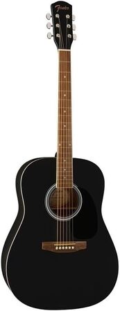 Акустична гітара Fender FA-25 Dreadnought з палісандровим гриф, чорного кольору