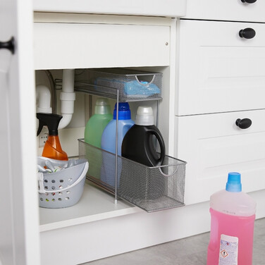 Relaxdays Metal Kitchen Cabinet Organizer
