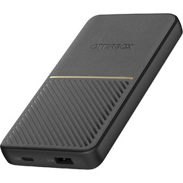 Power Bank OtterBox Robustes 15000 mAh з USB-A та USB-C, 18W, Швидка зарядка, Чорний